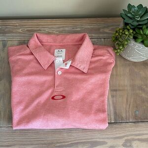 Oakley Orange & White Golf Polo ⛳️
